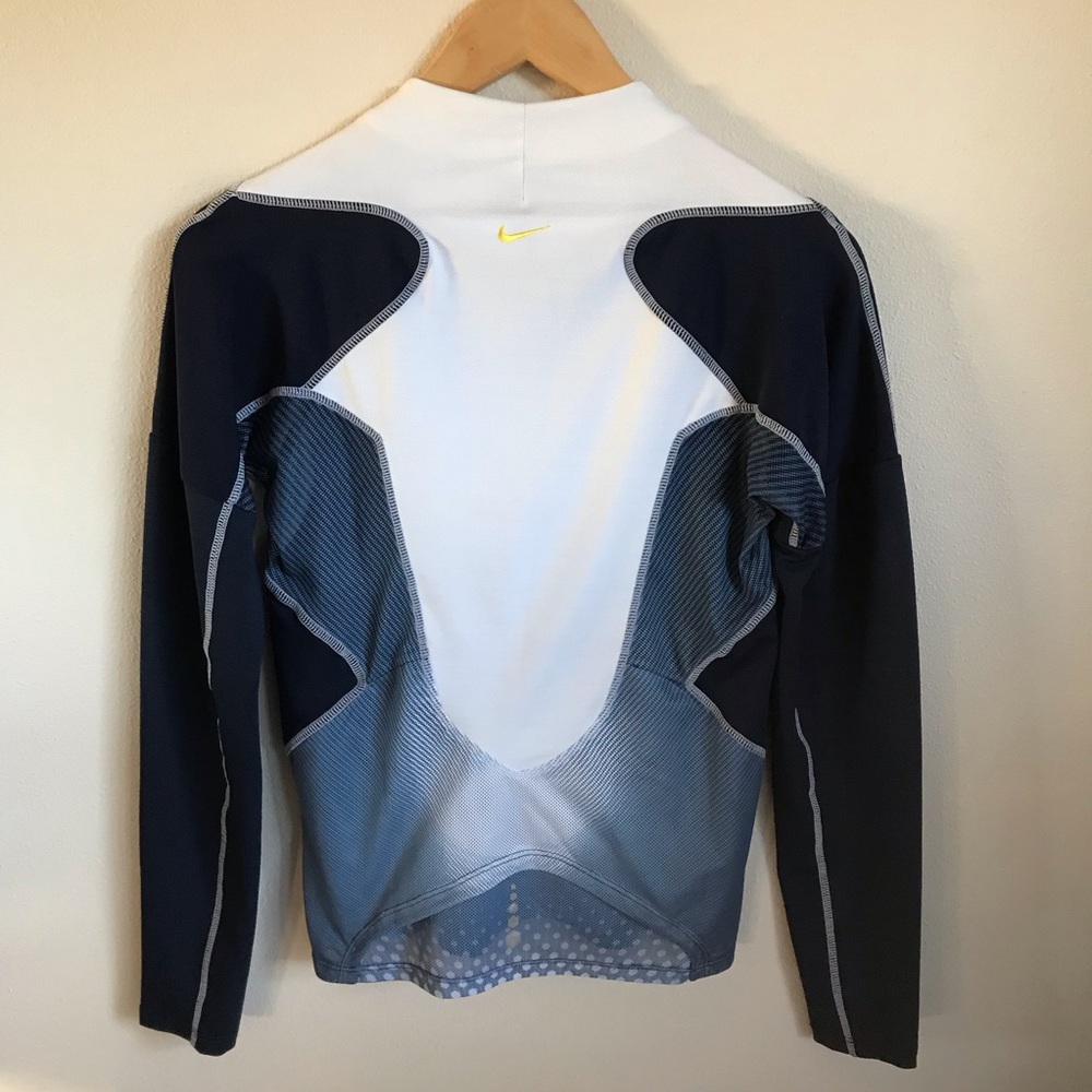 Nike Sphere React 1/4 Zip Running Top Navy White S - image 4